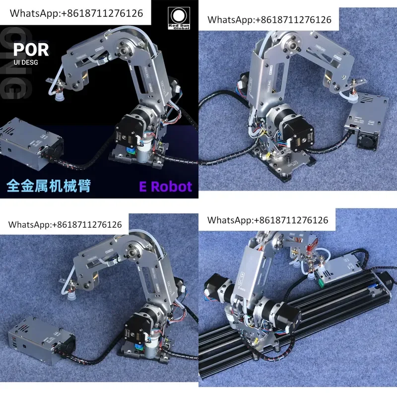 1pcs Robotic Arm Stepping Industrial Robot Model Multi Axis Robot 22C Educational DIY Kit Mechanical Structure STEM Learning