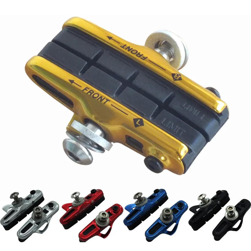 AliExpress DELT 5 Colors Bicycle C Brake Shoe,Road MTB Fixed Gear Bike pads,55MM Carbon & Alloy Rims,For,105 Brake Holder  Parts