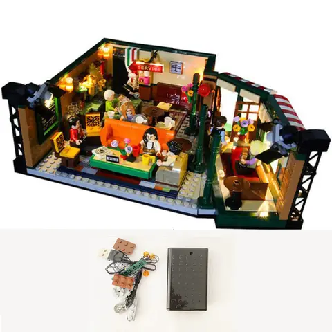 LED-ljusset för idéer 21319 Vänner Central Perk byggklossar (inkluderar INTE modellklossarna) 8 best sales Lego Central Perk - №5