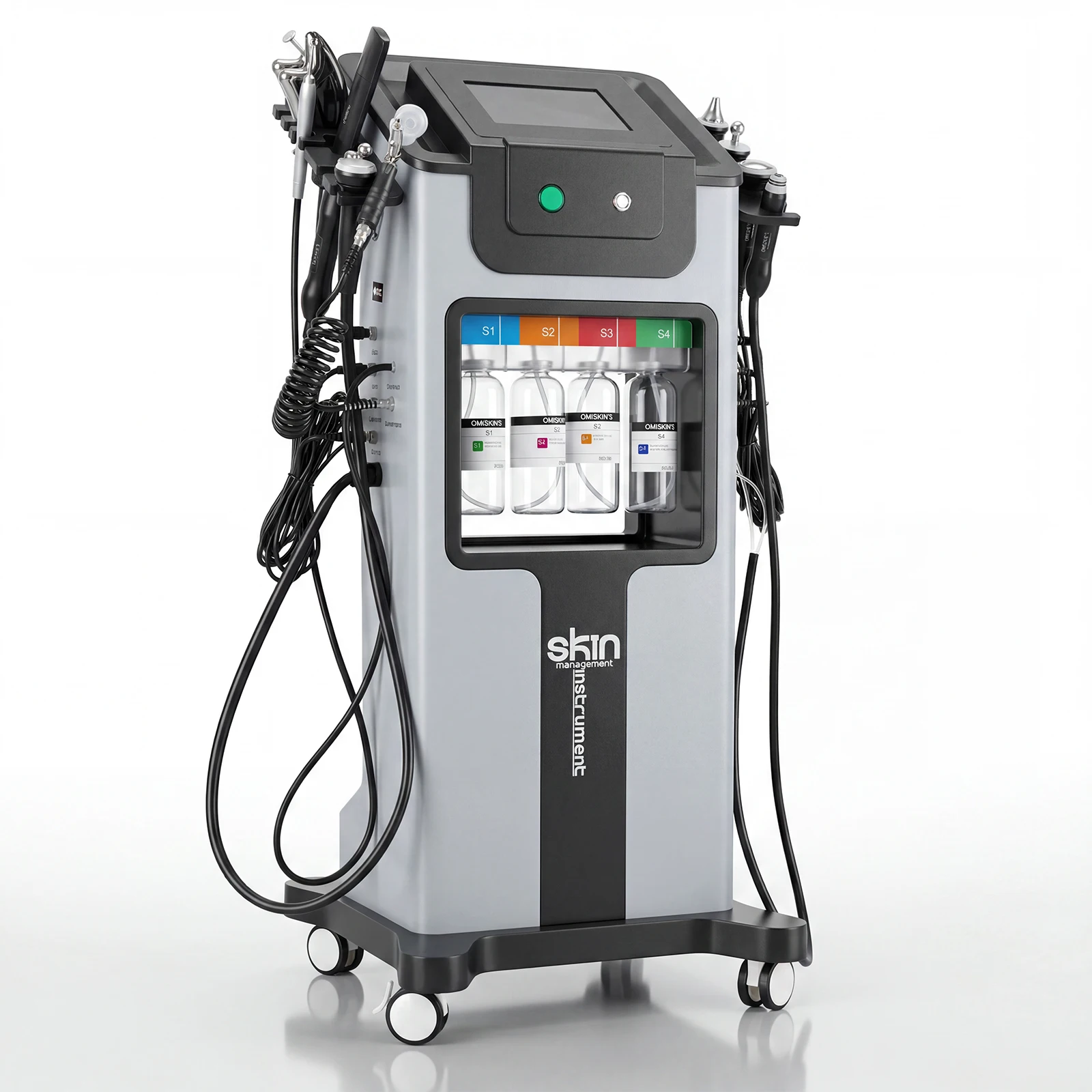 Podofo 10-in-1 Professionelles Gesichts-Schönheitsgerät Hydra Facial Maschine Hydrodermabrasion Aqua Peeling Sauerstoff-Jet Tiefenreinigung Hautstraffung Verjüngung Aufhellung Schönheitsmaschine Salon SPA Hautpflegegerät – Detail 11