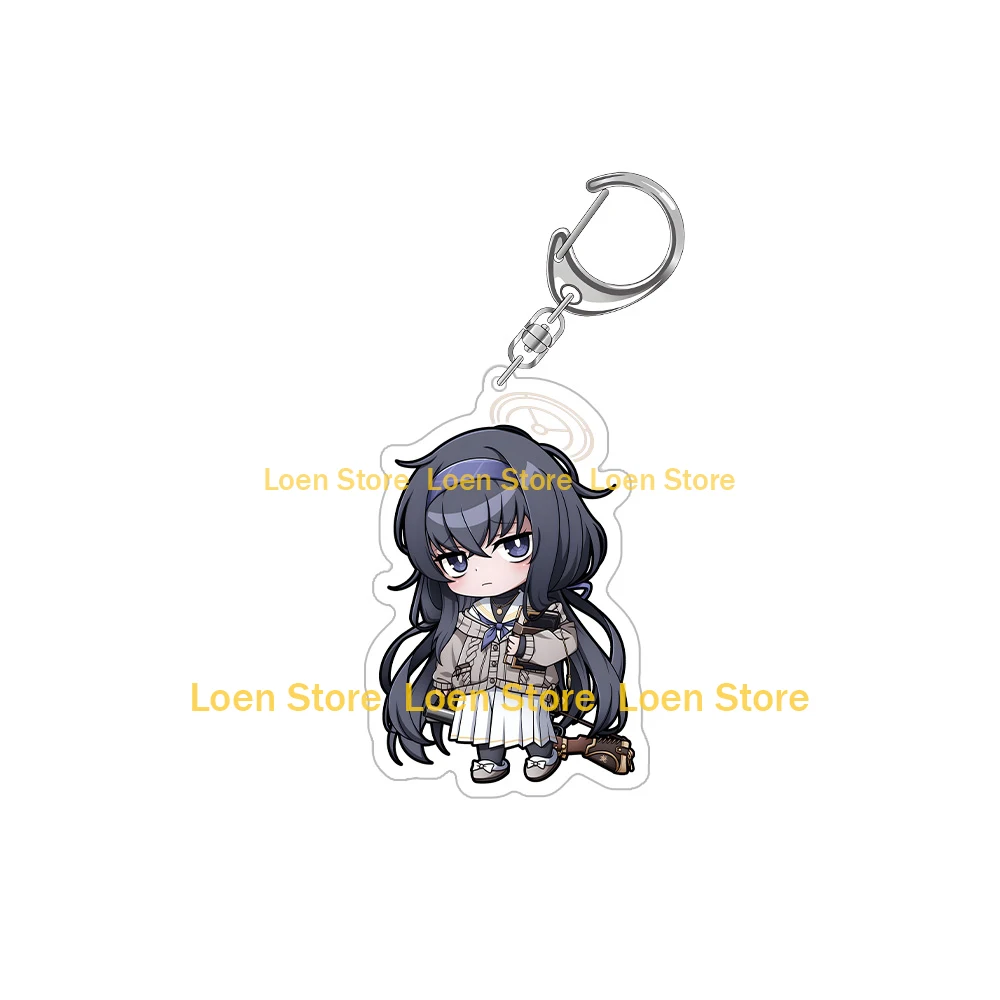 الأزرق الأرشيف Shiroko Aru Iori Hina Ui Hoshino Serika Wakamo Chinatsu Kayoko Haruna Ayane Chibi أنيمي سلسلة مفاتيح مصنوعة من الأكريليك لعبة هدية #6