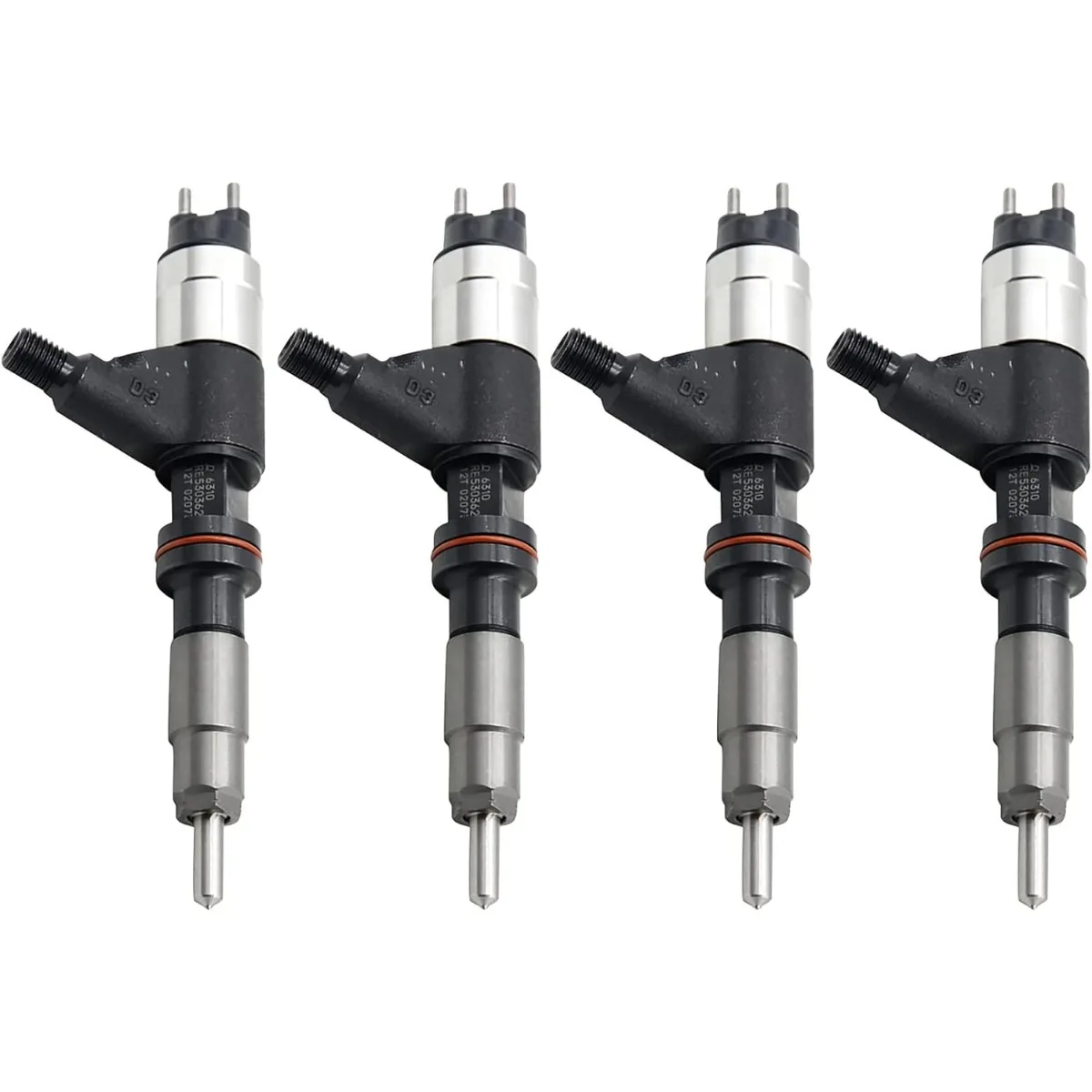 

4 шт. топливная форсунка 095000-6310 095000-6311 RE546784 RE531209 для JD 4045T 6068T 4.5L 6.8L 4cyl S350 160GLC 710J Tier 3 двигателя