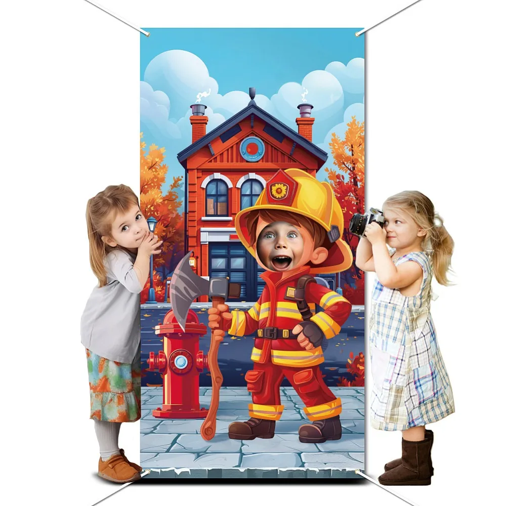 Polyester Photo Backdrop for Party Decoration with Plastic Non-Trace Wall Picture Hooks and Iron Curtain Clips Rectangle Human