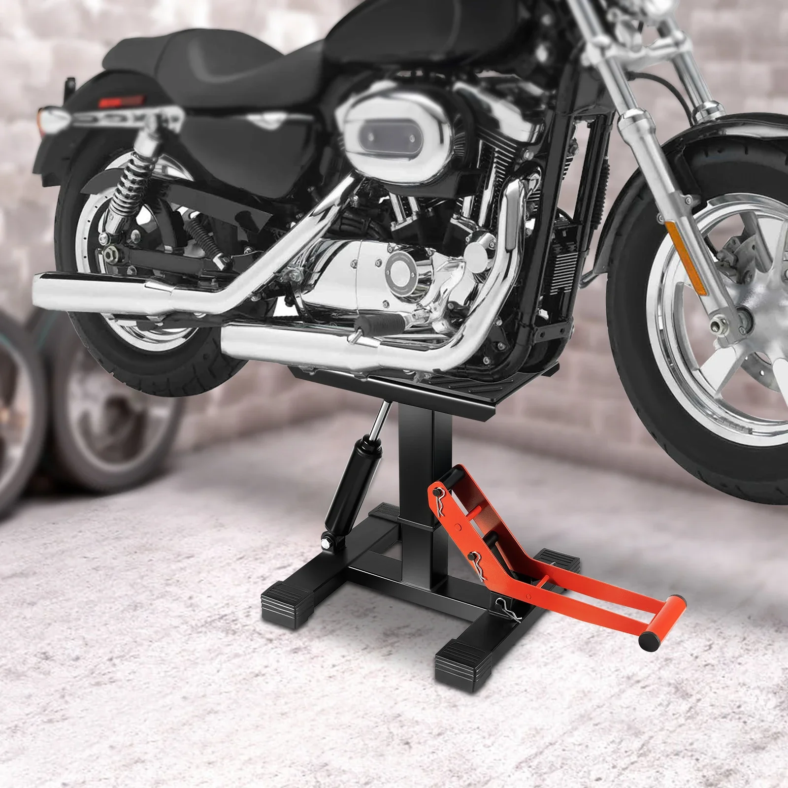 

Professional Motorcycle Lift Motorcycle Hydraulic Lift Jack Stand Auxiliary Tools for Repairing Motorcycle Stools Max Load 400kg