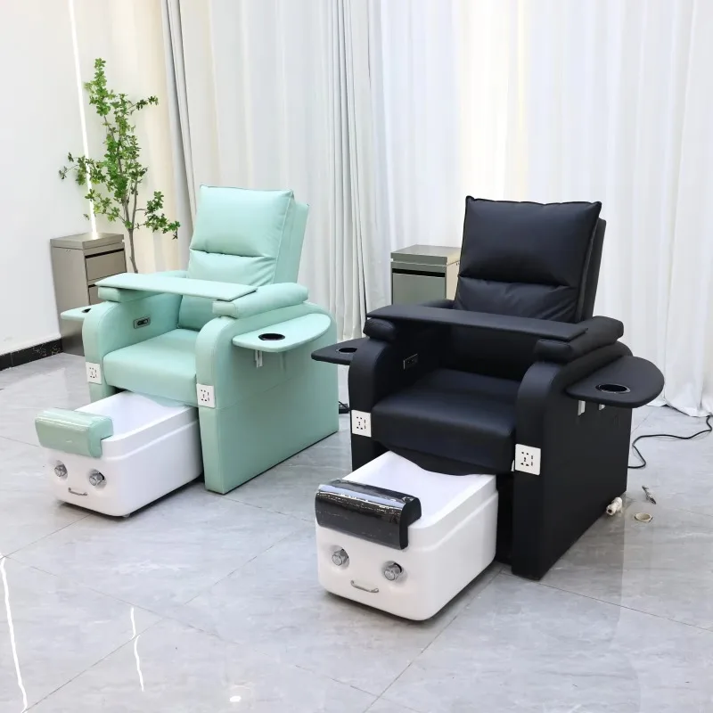 

Touch Massage Manicure Pedicure Chair Massaging Nail Salon Full Body Glass Ceramic Electric Pipeless Whirlpool Foot Spa