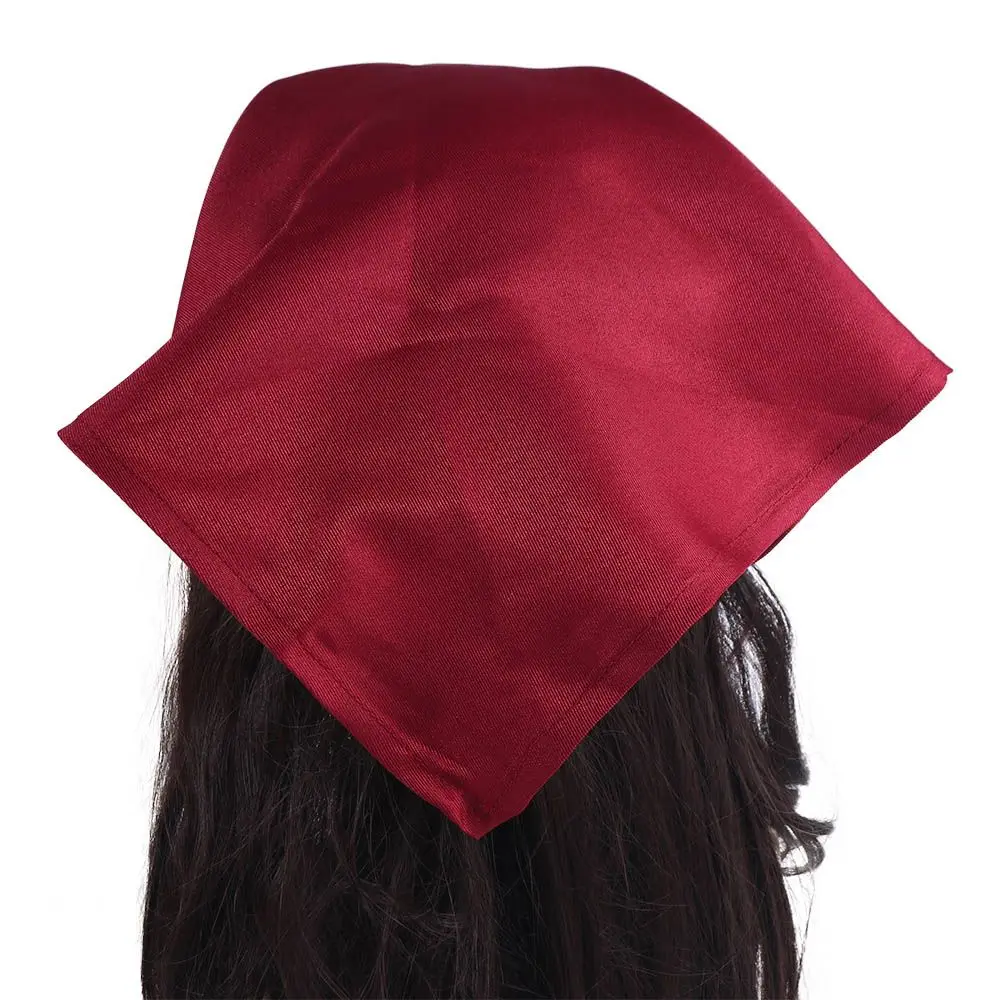 

Catering Cooking Cap Triangle Kitchen Work Cap Cotton Thread Gluing Work Turban Hat Multiple Colors Japanese Waitress Hat Summer