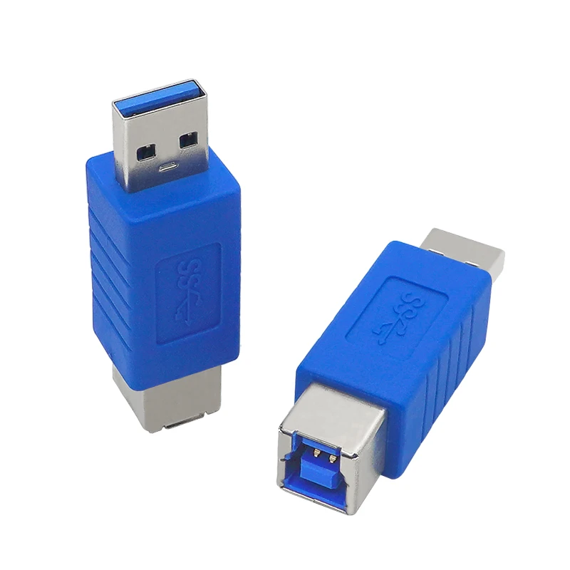 1 unids/lote Superspeed USB 3,0 tipo A macho A 3,0 tipo B hembra M/F Adaptador convertidor