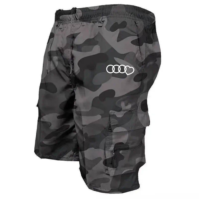 2024 New Men\'s Cargo Shorts Multi-pocket Jorts Comfortable Fashion Casual Outdoor Summer Short Pants Sports Camouflage Clothing