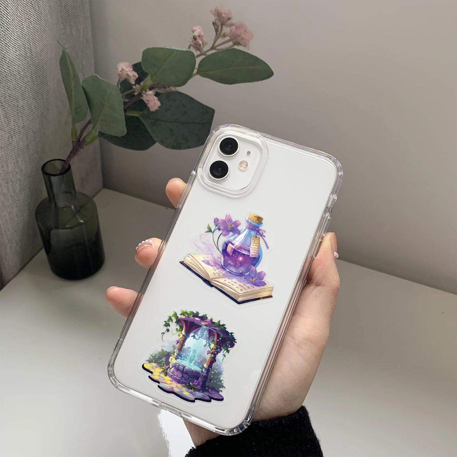 50 szt. Retro Magic Planet Naklejki PET Wodoodporne na Butelki na Wodę, Laptopy, Deskorolki Modne Akcesoria Lifestyle