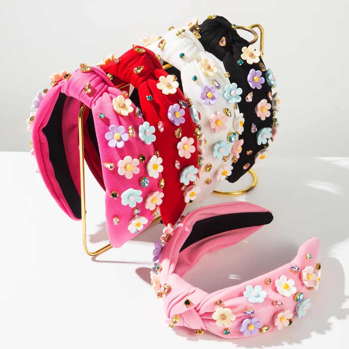 

New Fashion Temperament Baroque Diamond Flower Headband Women's Hair Accessories