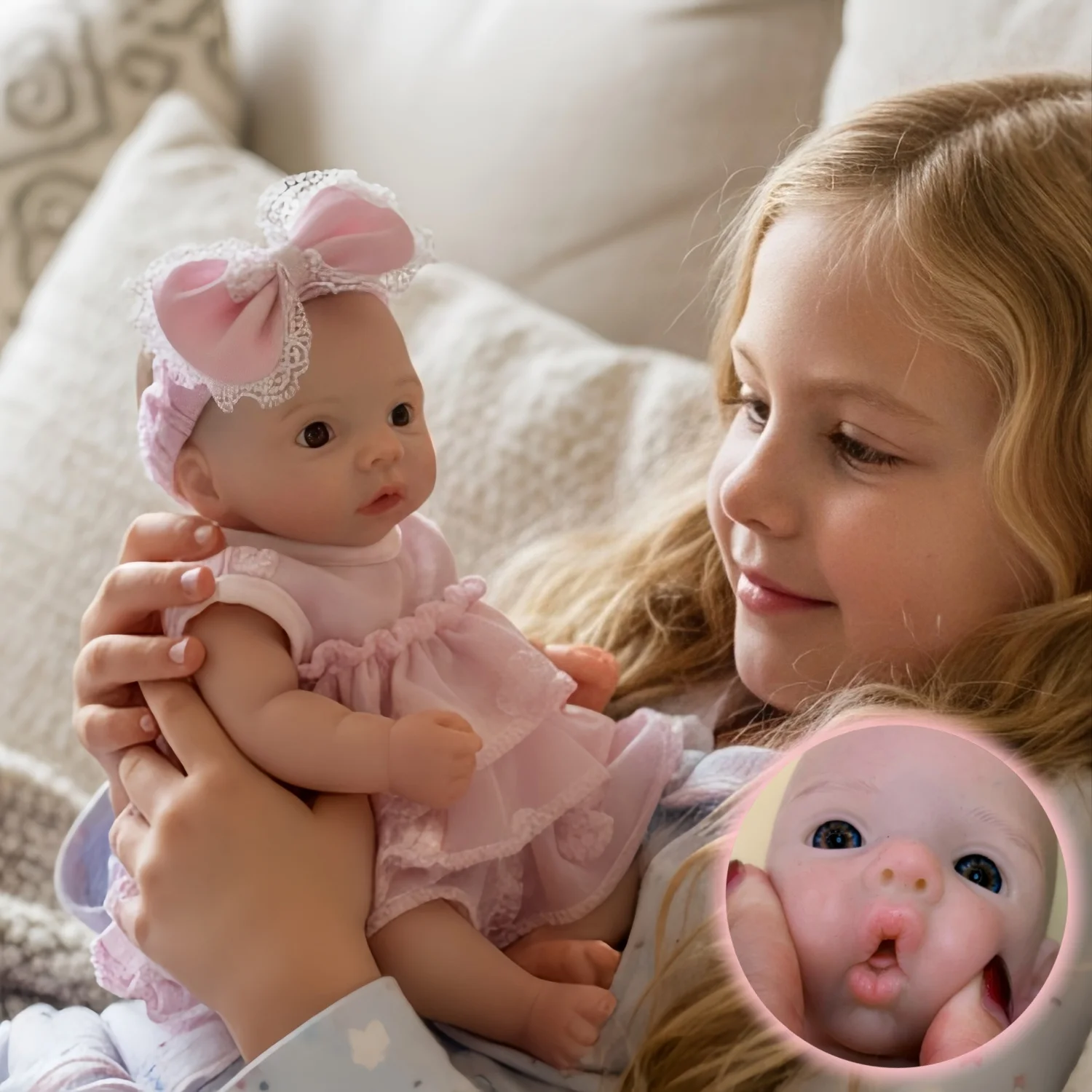 1pc 10 polegada realista silicone reborn bebê boneca boca aberta à prova dwaterproof água macio pintado real recém-nascido menina brinquedo para colecionadores