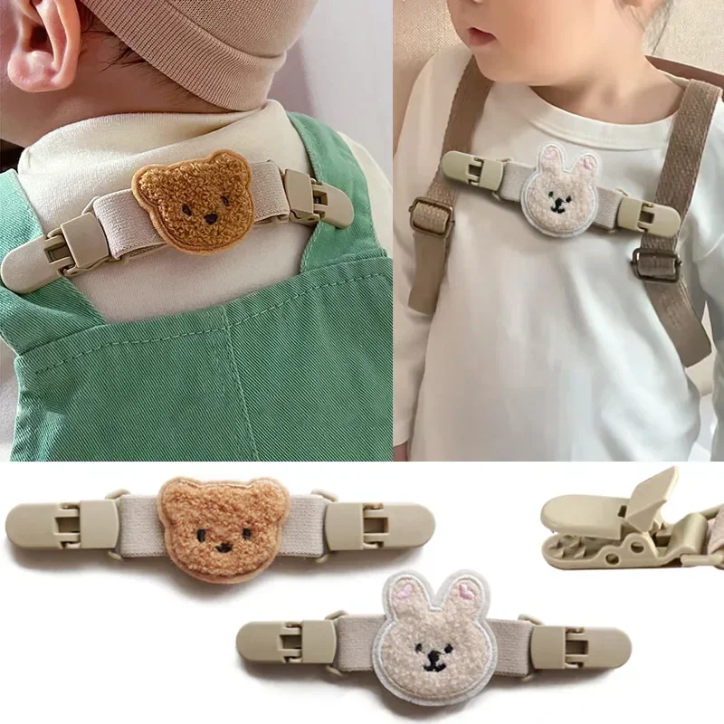 Kinderrugzak Antislipgesp Kleding Elastische vaste gesp Schattige beer Taillebandverlenger voor babytas Schouderriemaccessoires