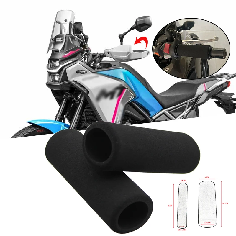 450MT Foam Motorcycle Handle Grip Cover For CFMOTO 450MT CF 450 MT 2024 2025 2026 Slip On Anti-Slip Handlebar