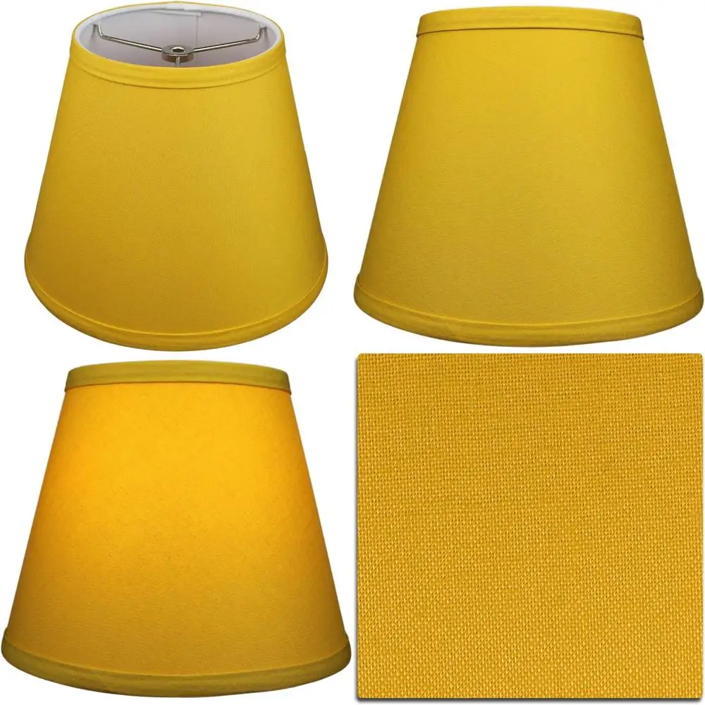 Adjustable Lampshade with 5 Top Diameter, 9 Bottom Diameter, 7 Slant Height and Washer Attachment for Various Lamp Types