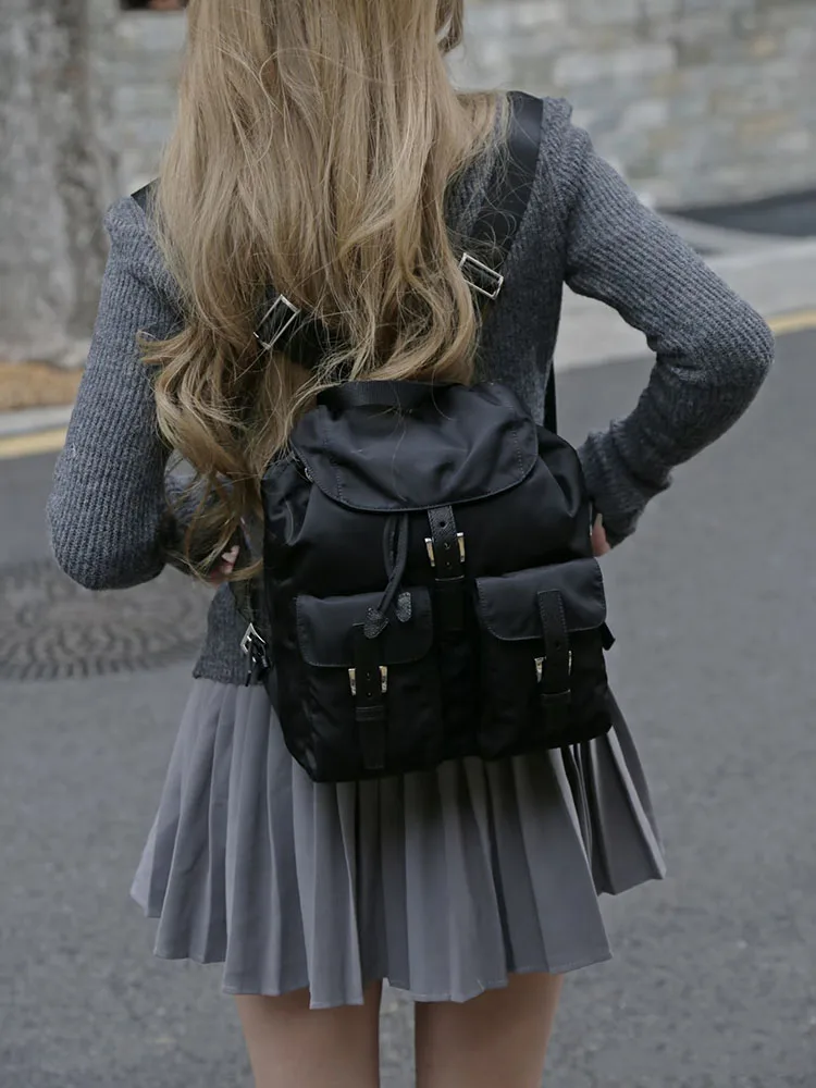 

26 Women's Backpack New Travel Handiness Waterproof Nylon Brand Shoulder Bag Designer Luxury Bag High-capacity Fashion Schoolbag