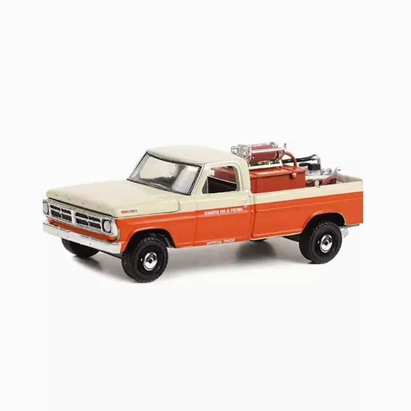 Greenlight Diecast 1:64 Scale 1971 Ford F-250 F250 Pickup Rescue Car Alloy Simulation Car Model Collection Display Toy Gifts