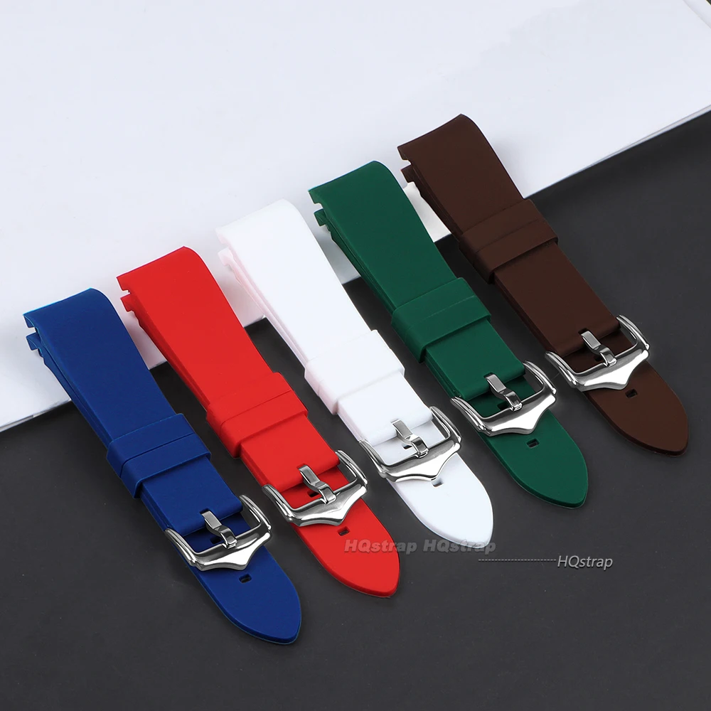 Curved End Rubber Strap 20mm 22mm Silicone Watch Band for Seiko Waterproof Sport Bracelet for Rolex High Quality Wristband Belt view 3