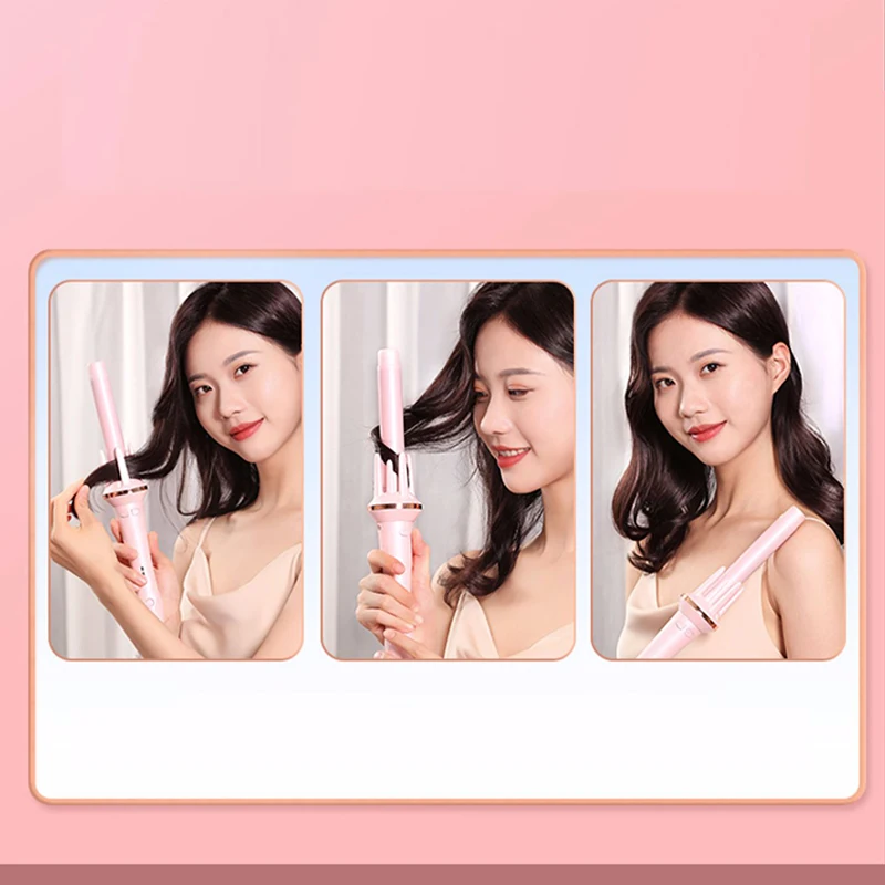 Routop automatic curling stick curling ion hair care temperature adjustment bidirectional rotation 28mm curling stick/straight h