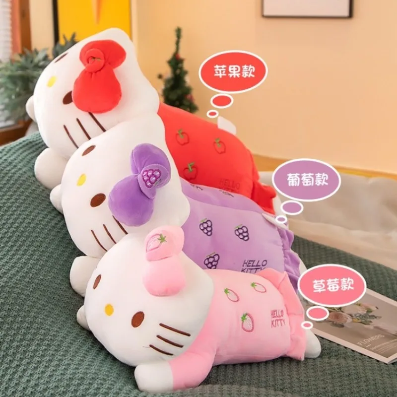 

40 см большая подушка с милым котом KT Cat, плюшевая игрушка, коврик, мультяшная подушка, кукла, украшение для дивана, мягкая кукла, подарок на день рождения для девочек
