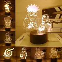 Naruto Anime Action Figures Night Light Manga Boruto Sasuke Itachi Akatsuki Acrylic Bedroom Lamp Children Sh Figuarts Gift Toys