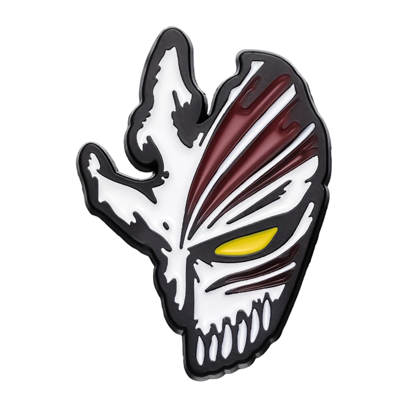 Punk Mark Enamel Pin Custom Brooch Punk Japanese Anime Badge Lapel Goth Halloween Backpack Gift Friend Kids Jewelry Wholesale
