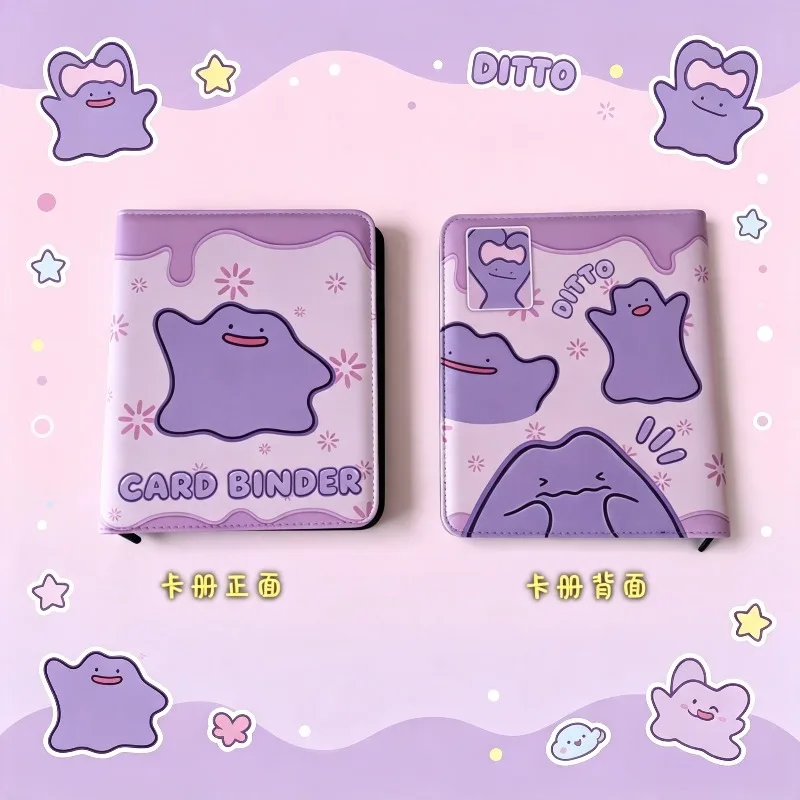 Geeignet für Ditto Theme Game Card Book, 9 Fächer, 20 Seiten, 360 Kartenfächer, Reißverschluss-Stil, großes Fassungsvermögen, Sammelkarten-Aufbewahrungsbuch