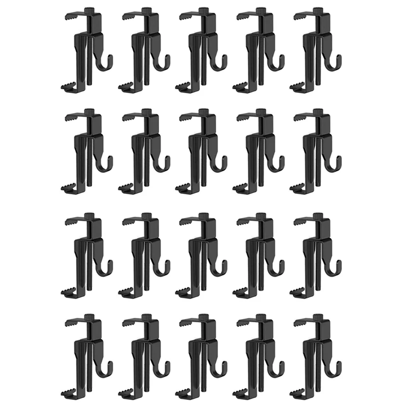 

ABRE-20Pcs Brick Clips,Heavy Duty Wall Brick Clips Or Brick Hangers,Brick Hangers No Drill Pure Metal Screws