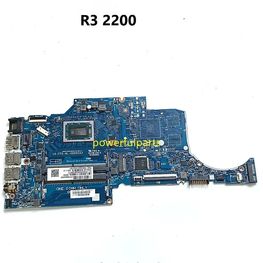 

For Hp 14-cm Motherboard With R3 2200 Cpu In-built L23393-601 L23393-001 6050A2983601-MB-A02 Working Good