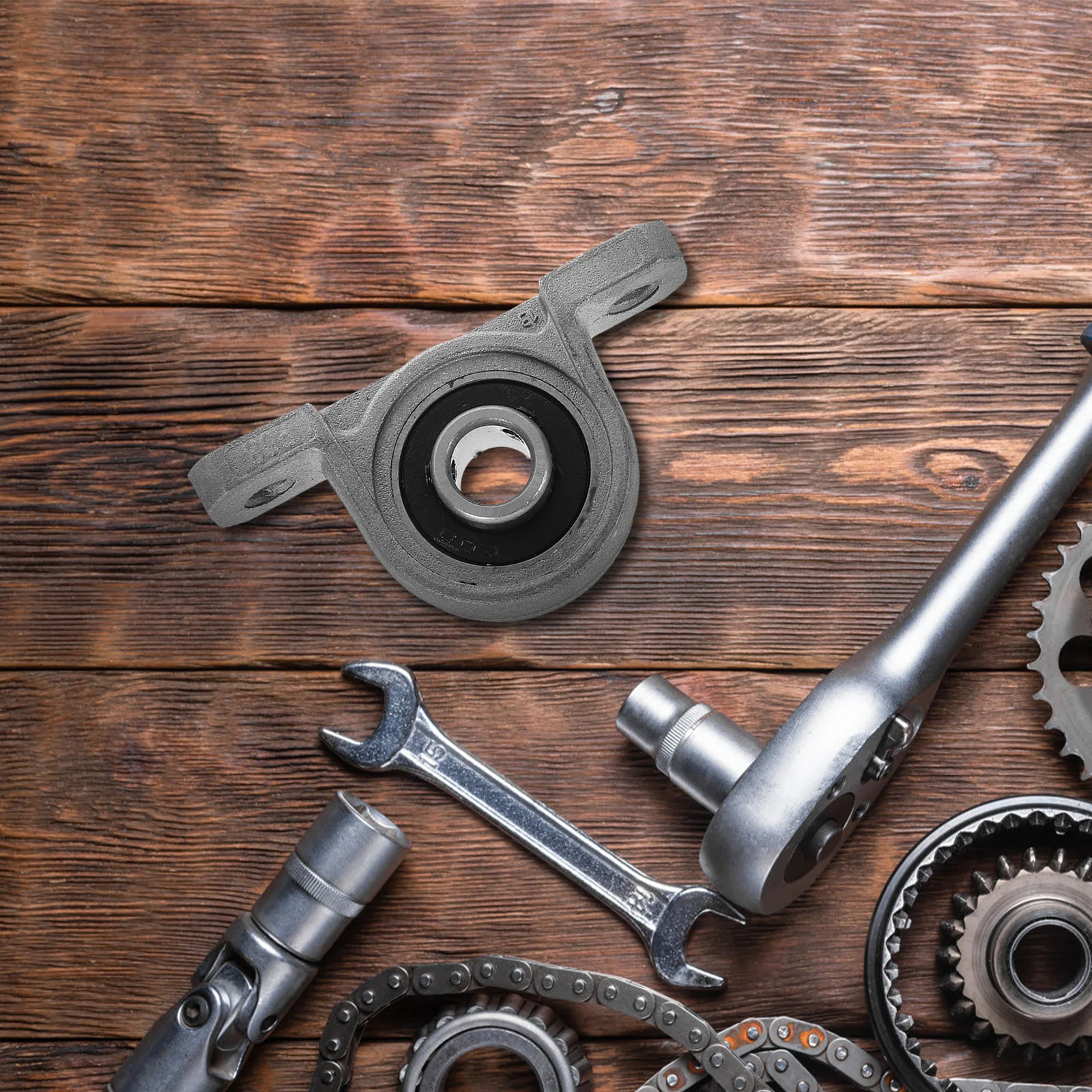 4 Pcs Zinc Alloy Bearing Seat Flange Mounted Shaft Support Pillow Block Bearings Miniature Design Easy Installation High