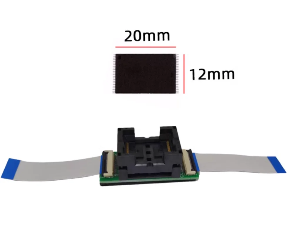 TSOP48 package chip burning socket test adapter on board solder free test extension socket flash download