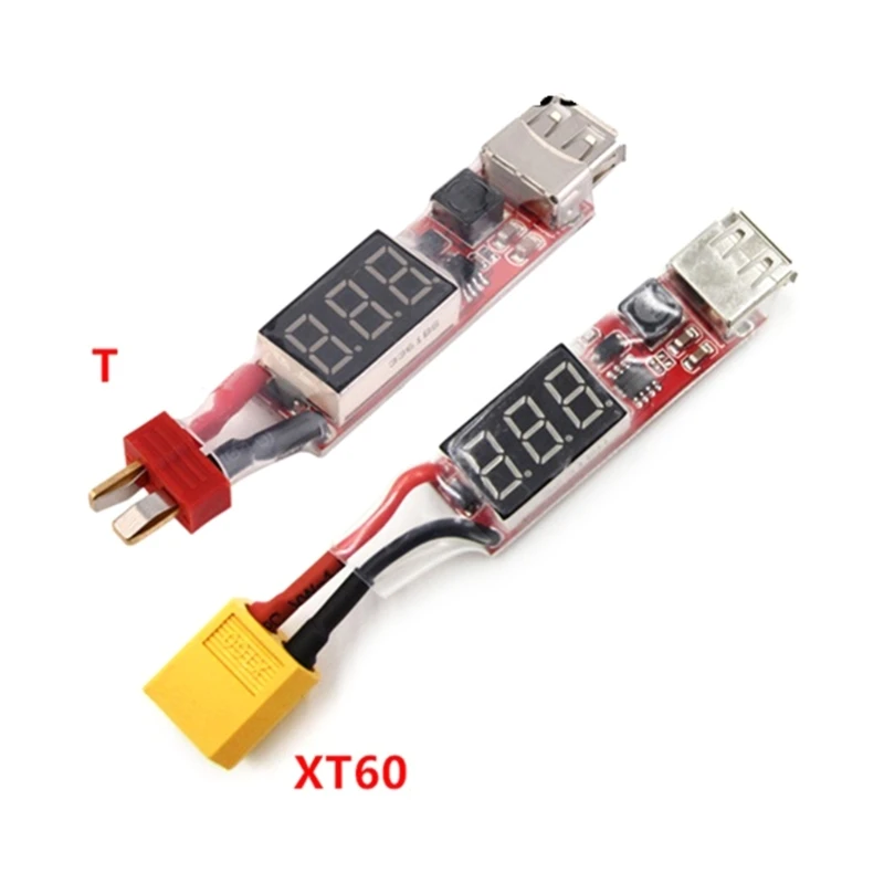 

Quality 2S-6S Lipo Battery XT60/T Plug to USB Converter Efficient Charging Solution for Aircraft Enthusiasts