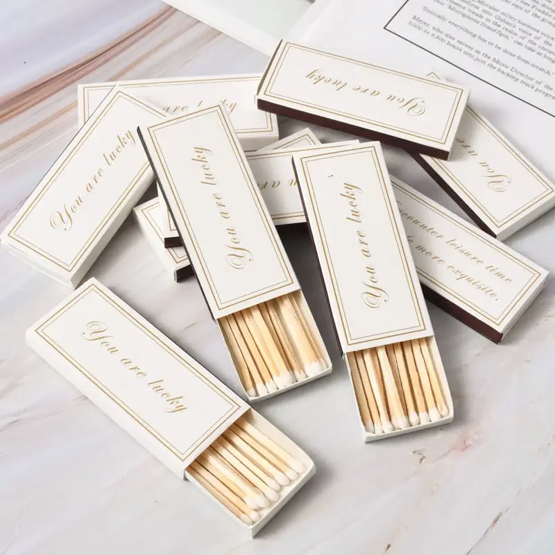 20 Boxes/set Long Matches White Matchsticks for Scented Candles Match Cigarette Smoking Tools Disposable Vintage Box Matches