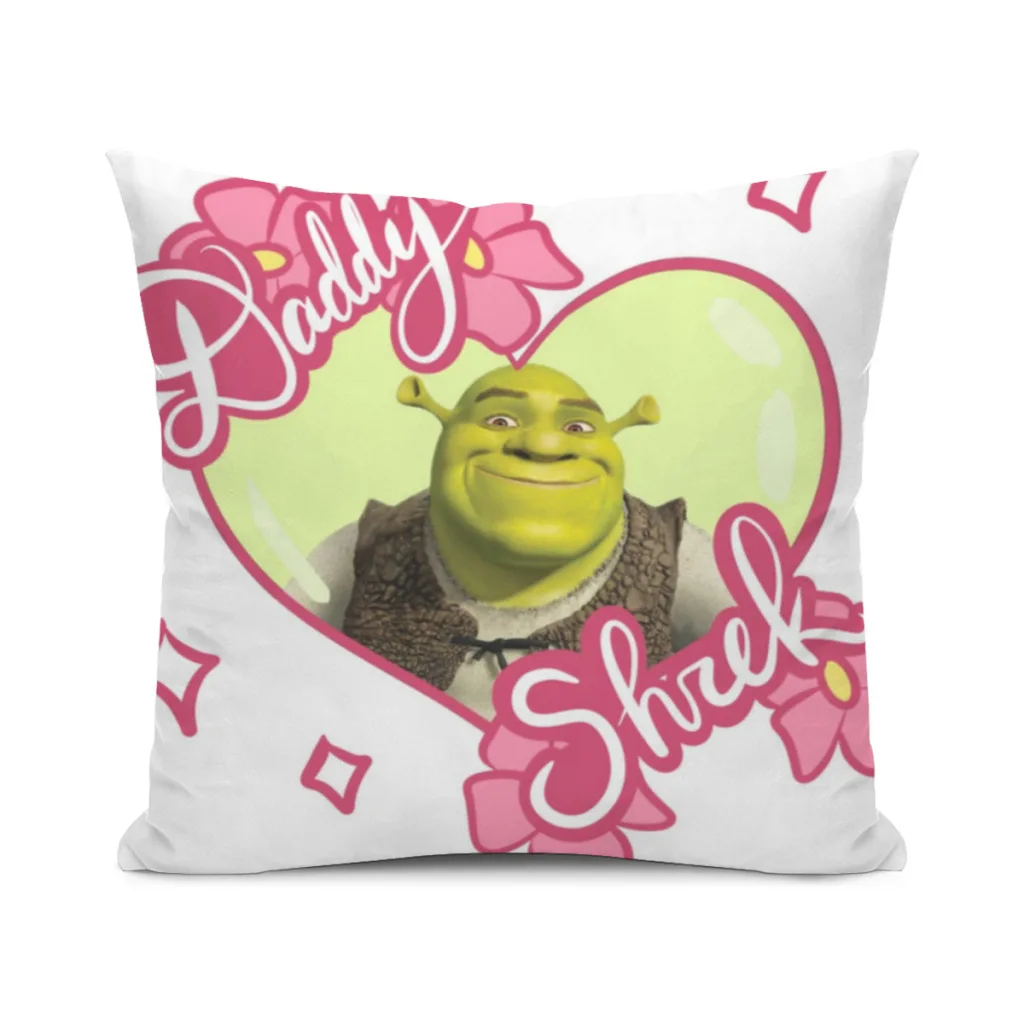 Pillowcase Cushions Cover Cushions Home Decoration Father Shrek Pillows For Sofa