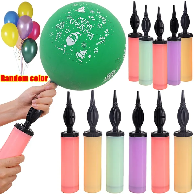 Birthday Party Decoration Balloon Pump Manual Air Pump Filling Party Balloon Inflatable Pump Wedding Supplies Randomly Color