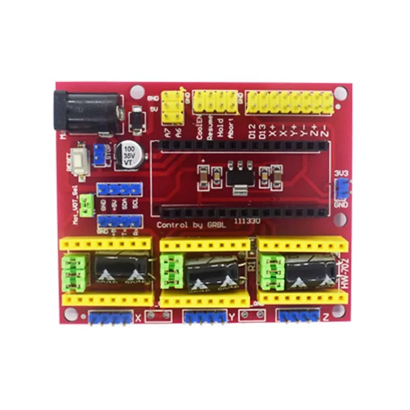 แผงวงจร CNC Shield V4 ใหม่ / เครื่องแกะสลัก / บอร์ดขยายไดรเวอร์ A4988 สำหรับชุด Arduino DIY