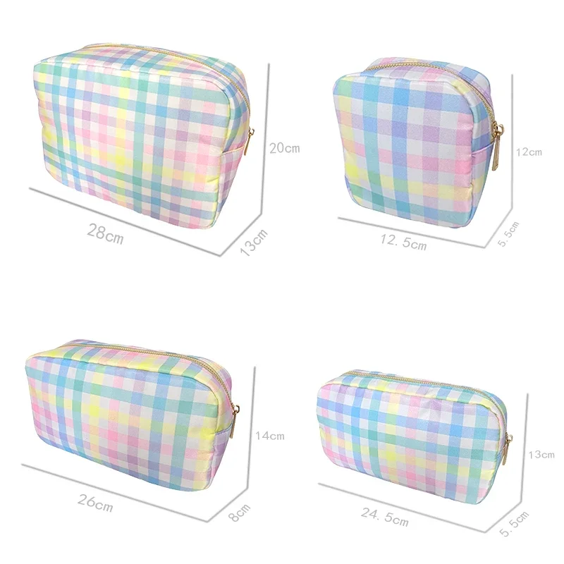 New bow nylon waterproof S, M, L, XL four models makeup bag, travel storage bag, wash bag, home snack bag, menstrual towel bag