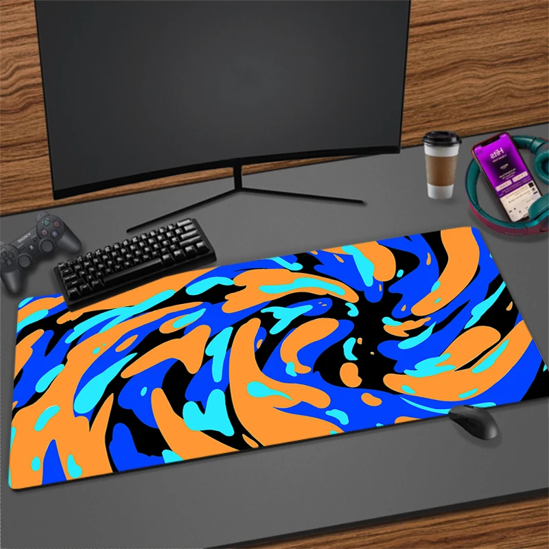 Abstract Art Mouse Pad Gaming Accessories Mousepad Office Gamer Keyboard Deskmat Large Rubber Strata Liquid Art Color Table Mat