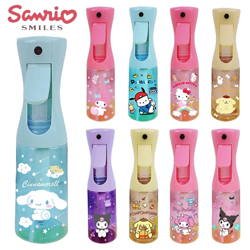 200ml Sanrio Hello Kitty Spray Bottle Cartoon Perfume Bottle Portable Refillable Cosmetic Alcohol Transparent Plastic Atomizer