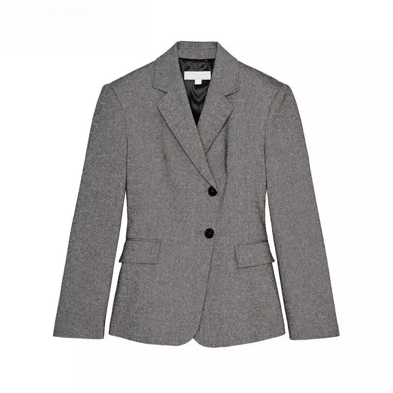 

Новое весеннее поступление, женский двубортный костюм в клетку с длинным воротником-светом, джемпер и брюки ZA25 240209 239709