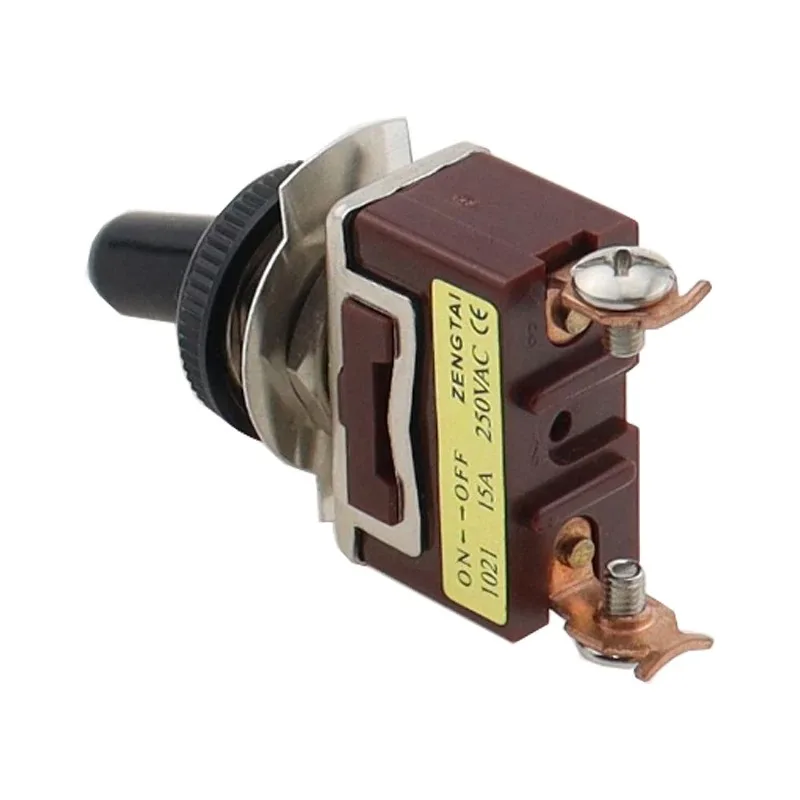 on off switch Miniature On Off Small SPST Toggle Switch Heavy Duty with Waterproof Cover 12V 6 A/250 VAC 10 A/125VAC