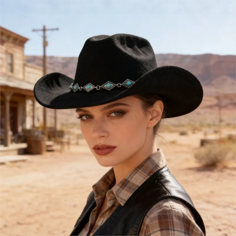Versatile chain hat fashionable and casual top
