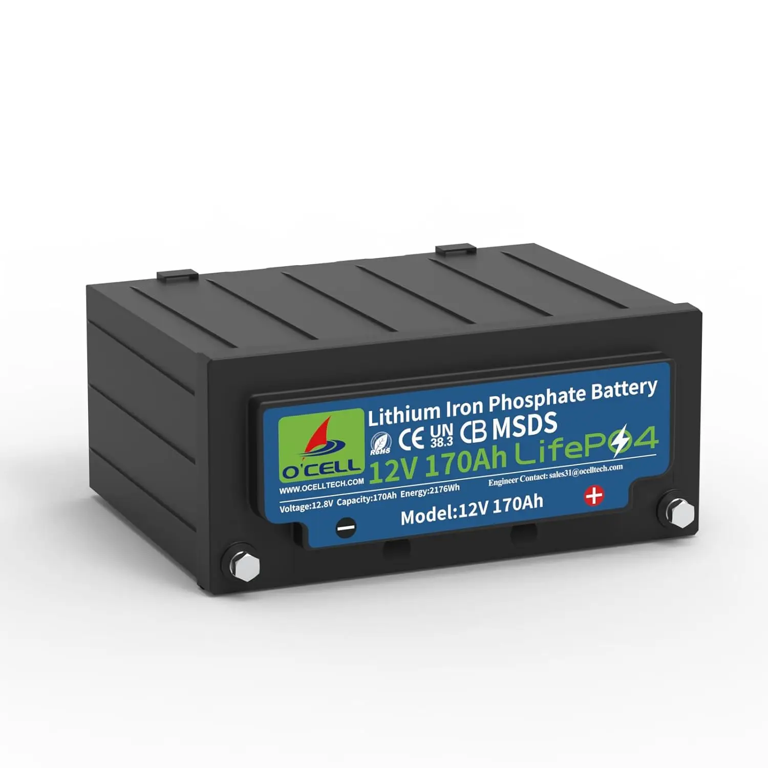 

Литиевая батарея LiFePO4 12В 170Ач, BMS 200А, 15000+ циклов глубокого разряда, 2176Втч, перезаряжаемая литий-железо-фосфатная батарея, на заказ