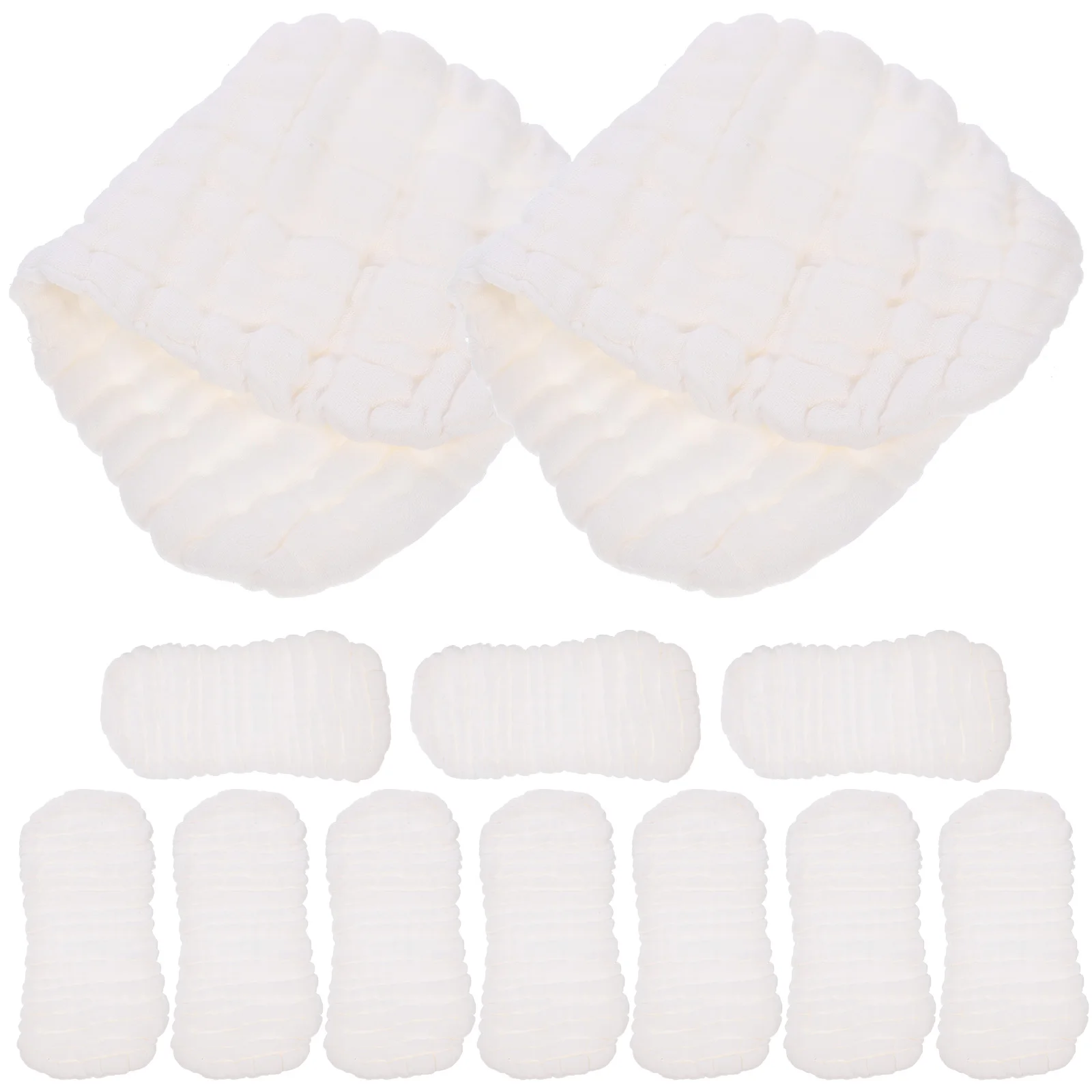 

10pcs Baby Cloth Diapers Liner Newborn Washable Reusable Cotton Peanut Shaped 12 Layer Inserts for Infant Small Size
