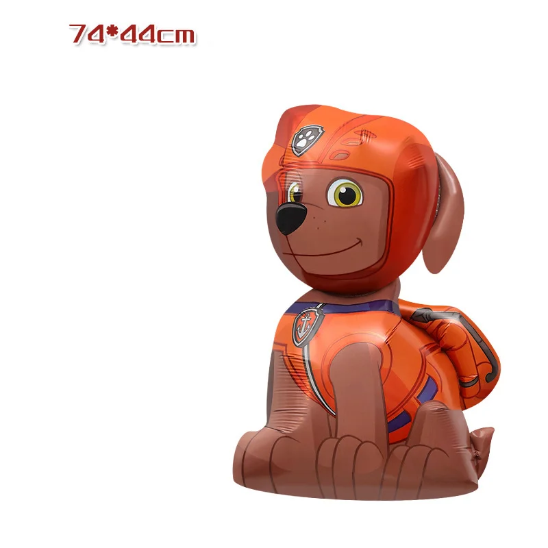 45 Zoll Riesiger Stehender Paw Patrol Ballon Cartoon Chase Folienballon für Kinder Jungen Geburtstagsparty Deko Paw Patrol Themen-Zubehör
