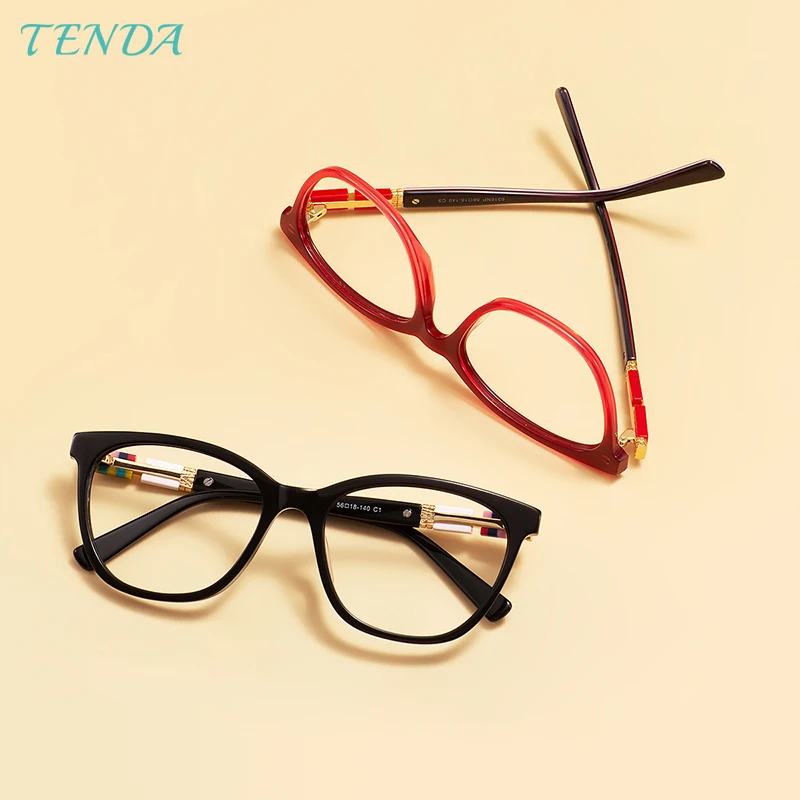 

Classical Full Rim Men and Women Clear Acetate Square Classical Glasses Frames For Prescription Lens