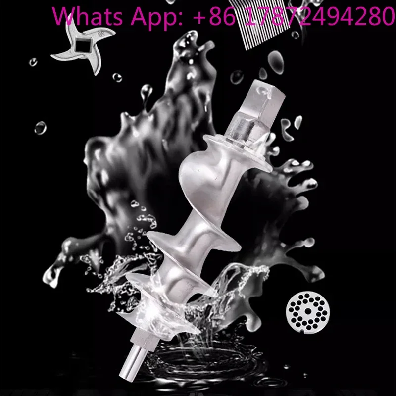 Commercial Meat Grinder High Power Stainless Steel Dual-purpose Multi-function Fully Automatic Desktop Strong Slicer Sausage