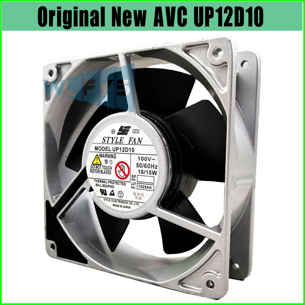 

Original Cooling Fan For STYLE UP12D10 12cm 100V 7529AK 16/15W 12038 Aluminum Frame