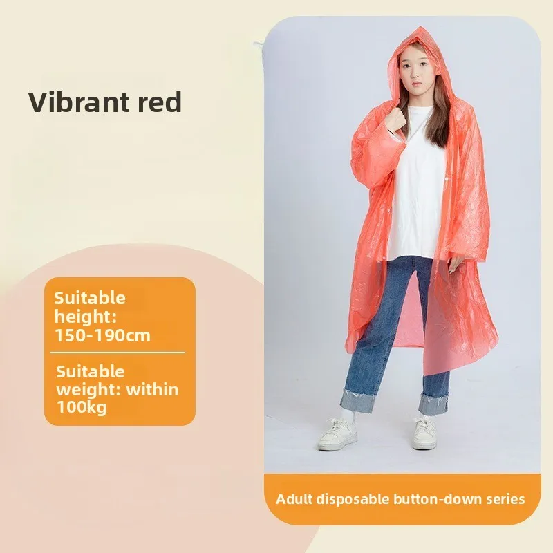 Einweg-Ganzkörper-Einteiler, transparenter Regenponcho: Erweitertes, verdicktes, tragbares Design für Erwachsene – ideal zum Rafting