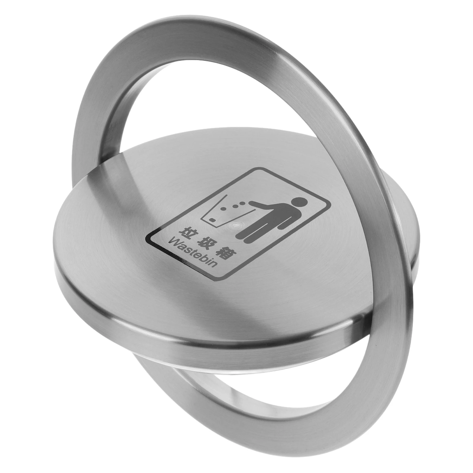 

Stainless Steel Trash Can Lid Embedded Type Recessed Countertop Kitchen Bathroom Flap Cover Garbage Bin Supply 205 Model