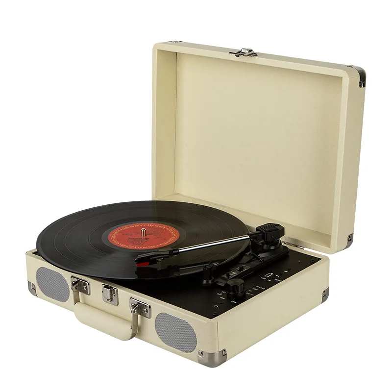 

vinyl record player,phonograph, stereo, portable bluetooth speaker